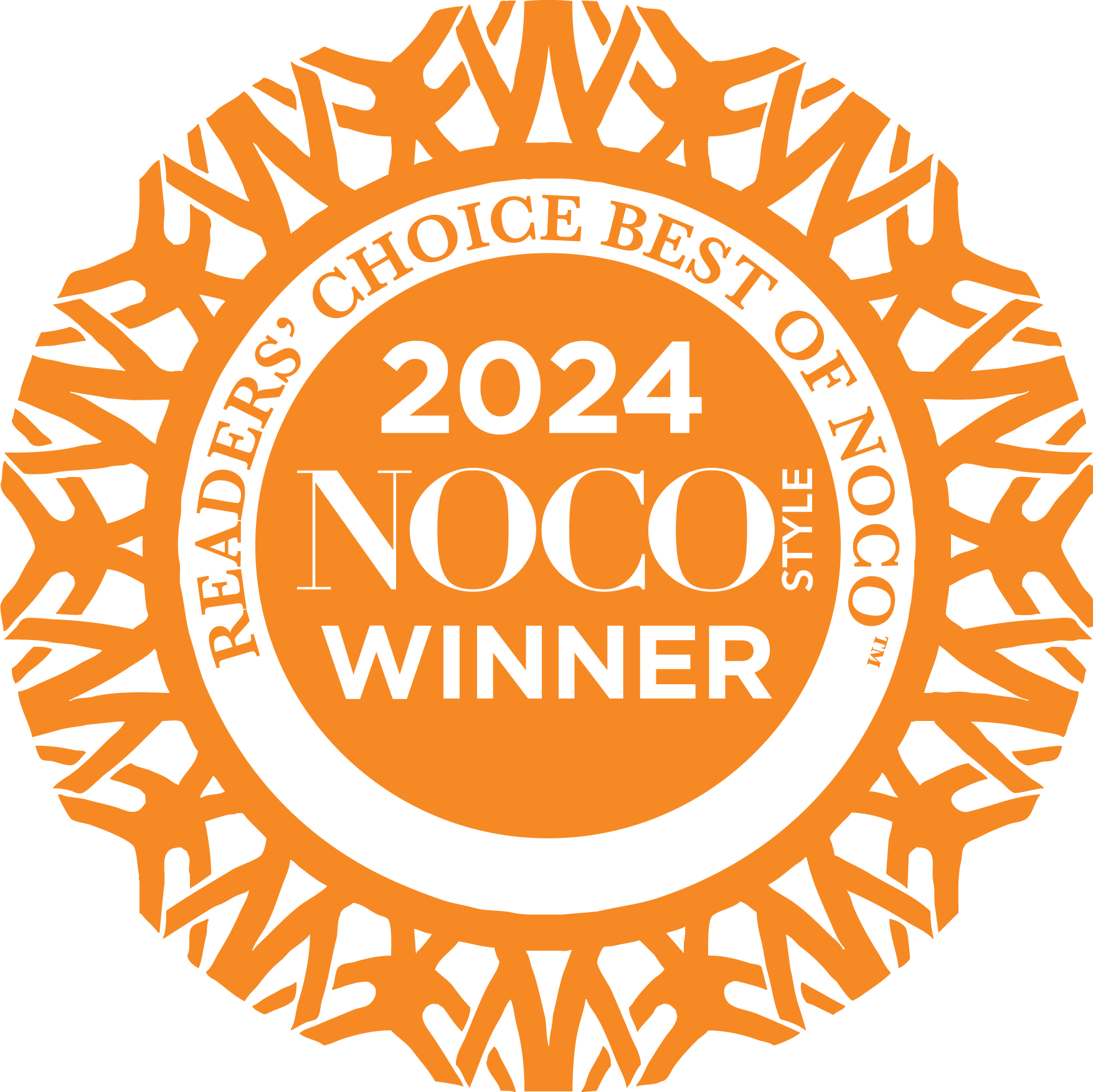 Readers Choice Best of Noco 2023 NOCO winner logo