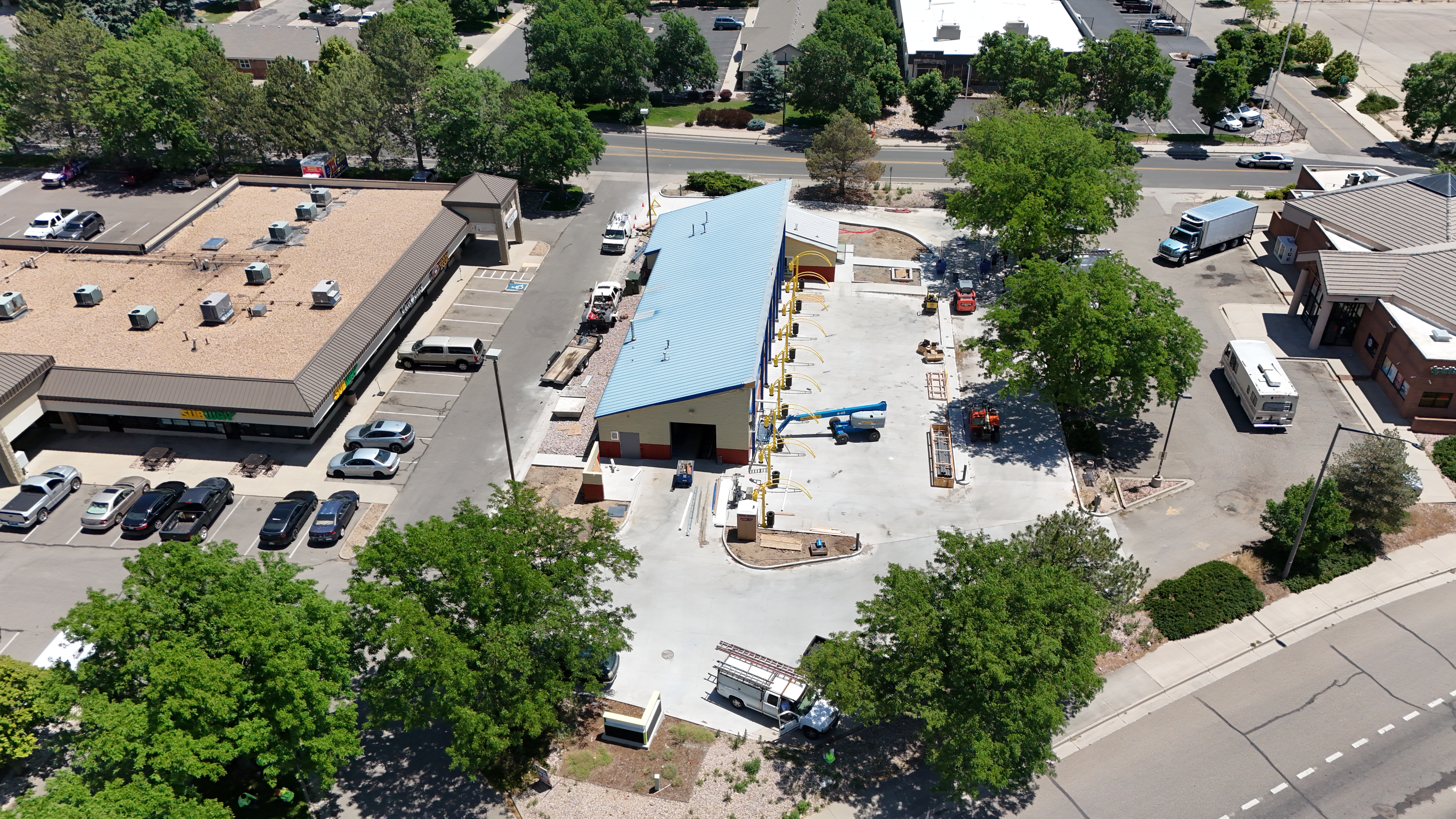 Central Loveland Colorado Breeze Thru Location Drone Image